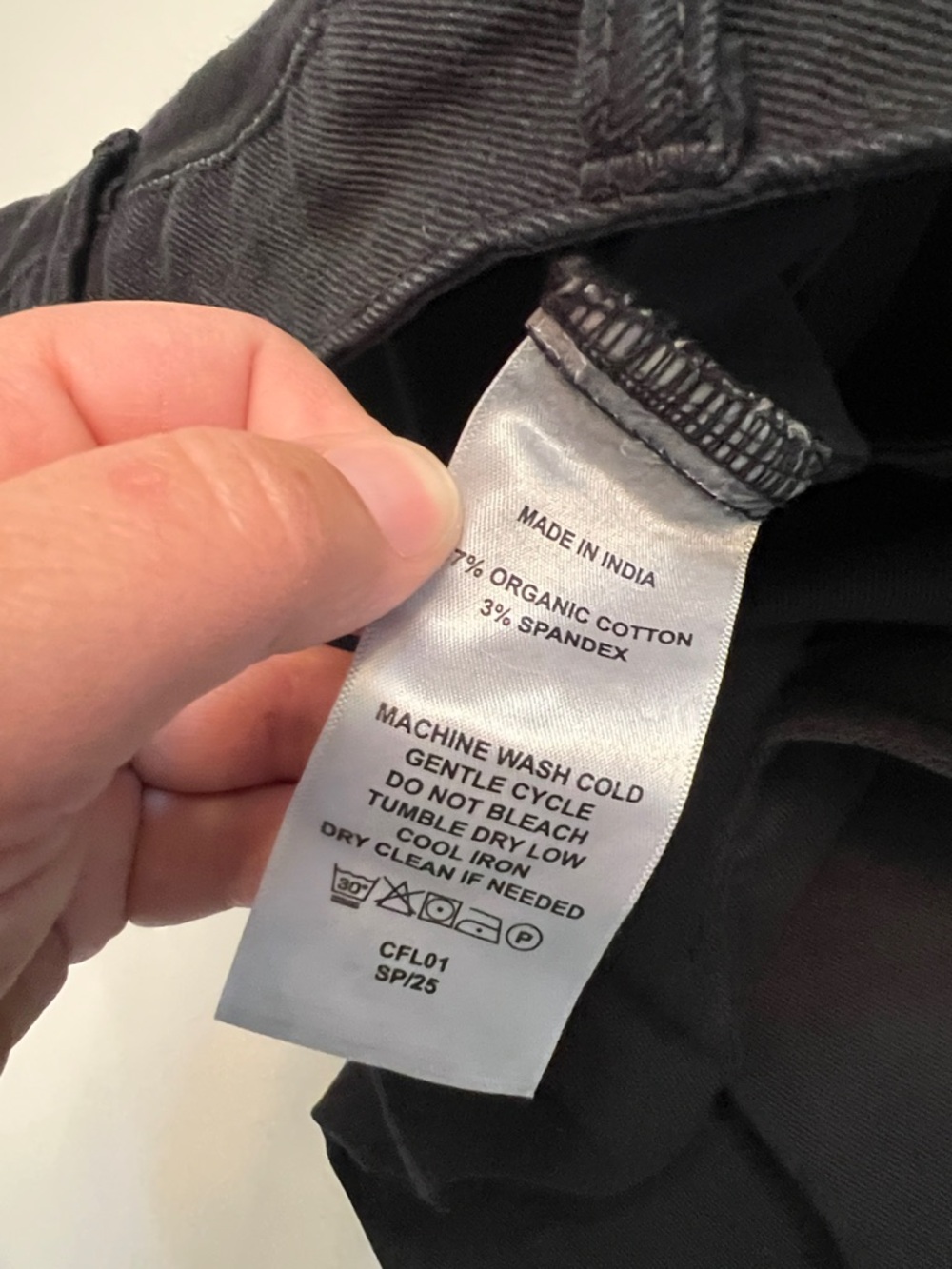 QUINCE ORGANIC COTTON TWILL BARREL PANTS BLACK SIZE 4 - Picture 12 of 16